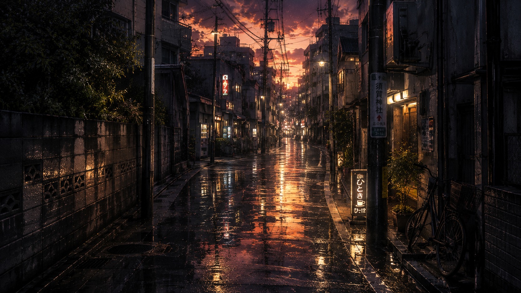 雨の帰り道