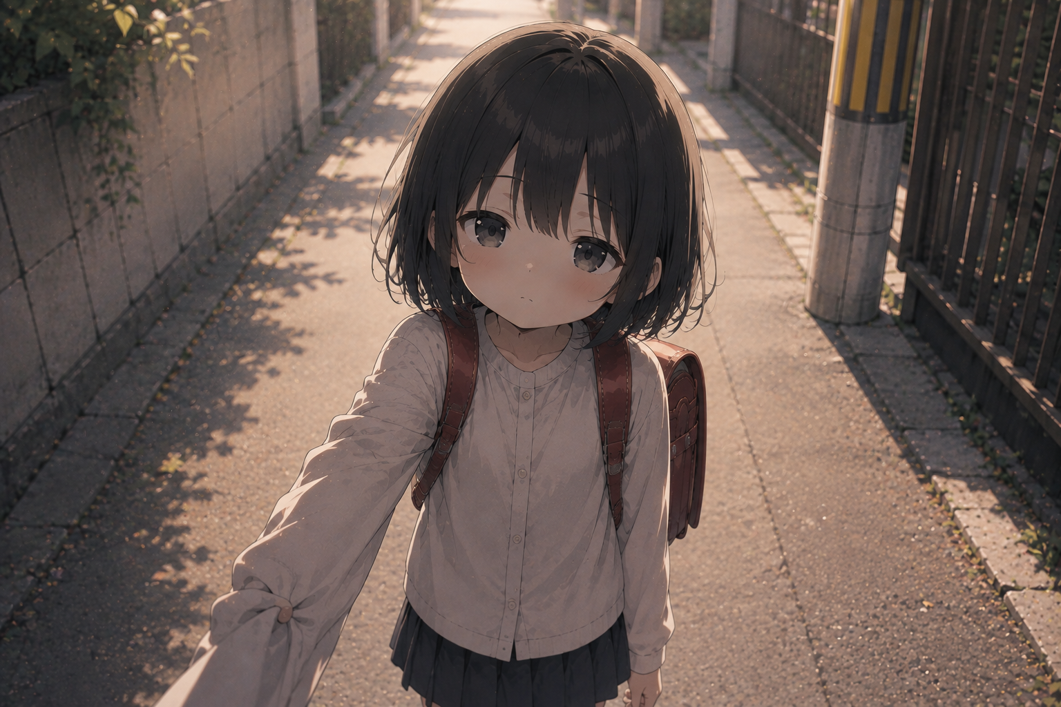 手をひく幼少期の眠