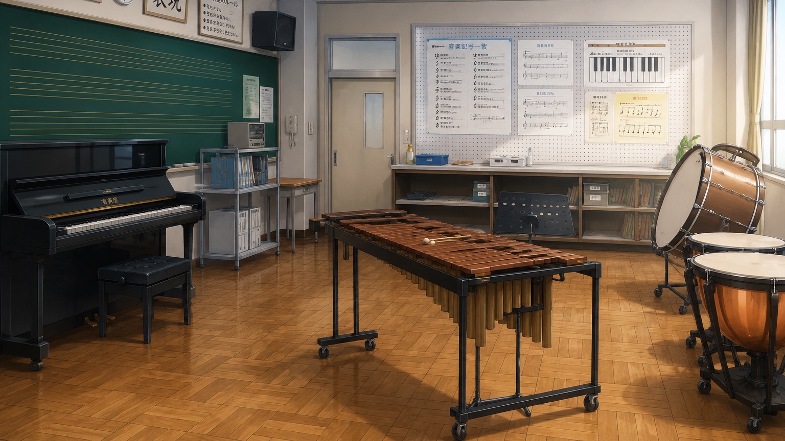 放課後の音楽準備室