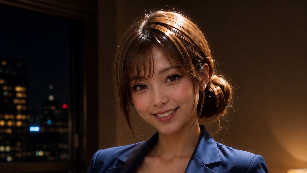 夜の会議室　