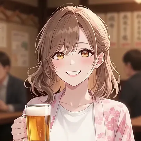 先輩：乾杯