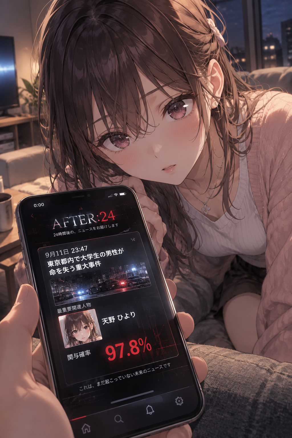 0時00分の通知