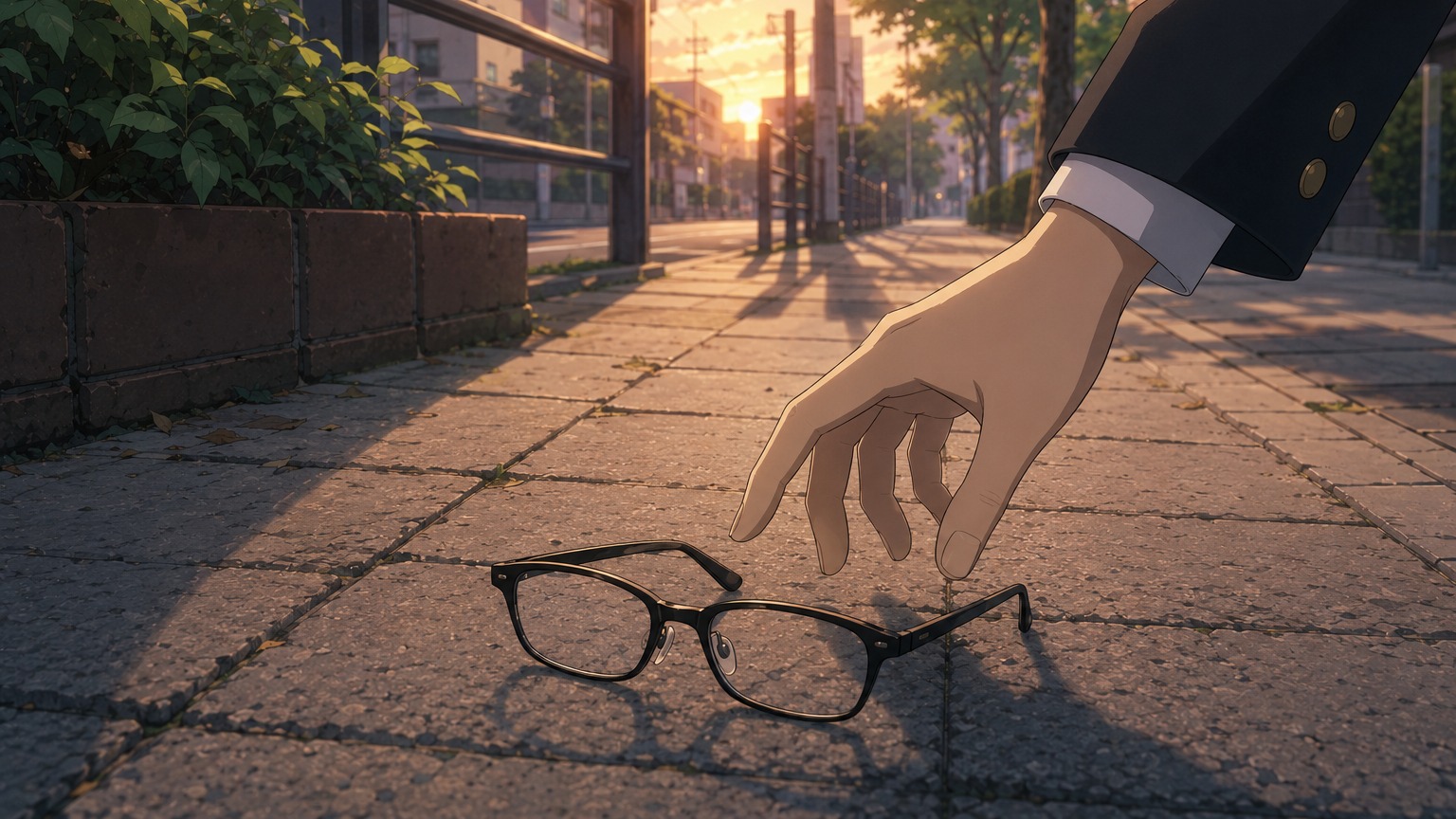 不思議なメガネを拾う