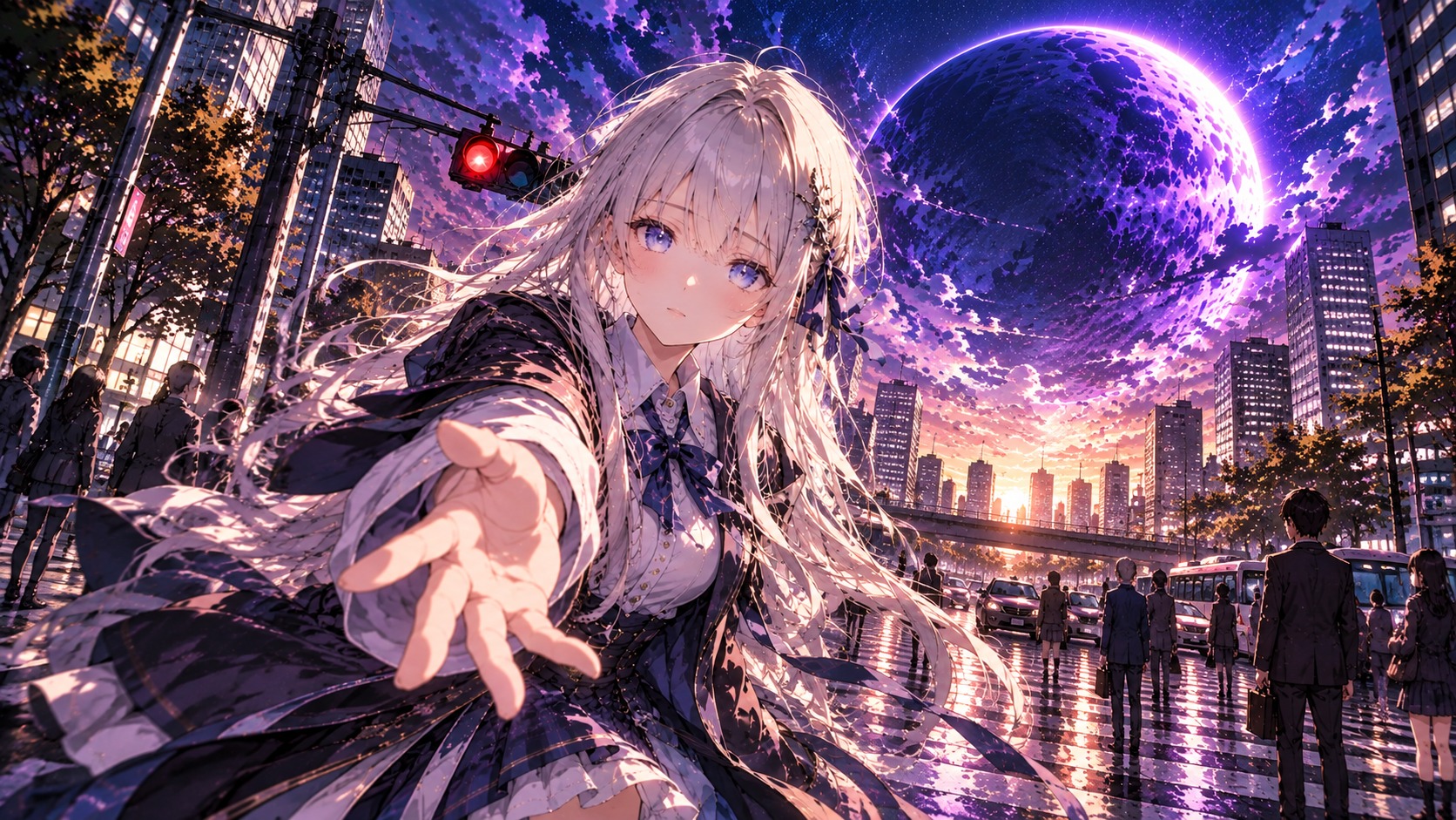 「銀白の少女」