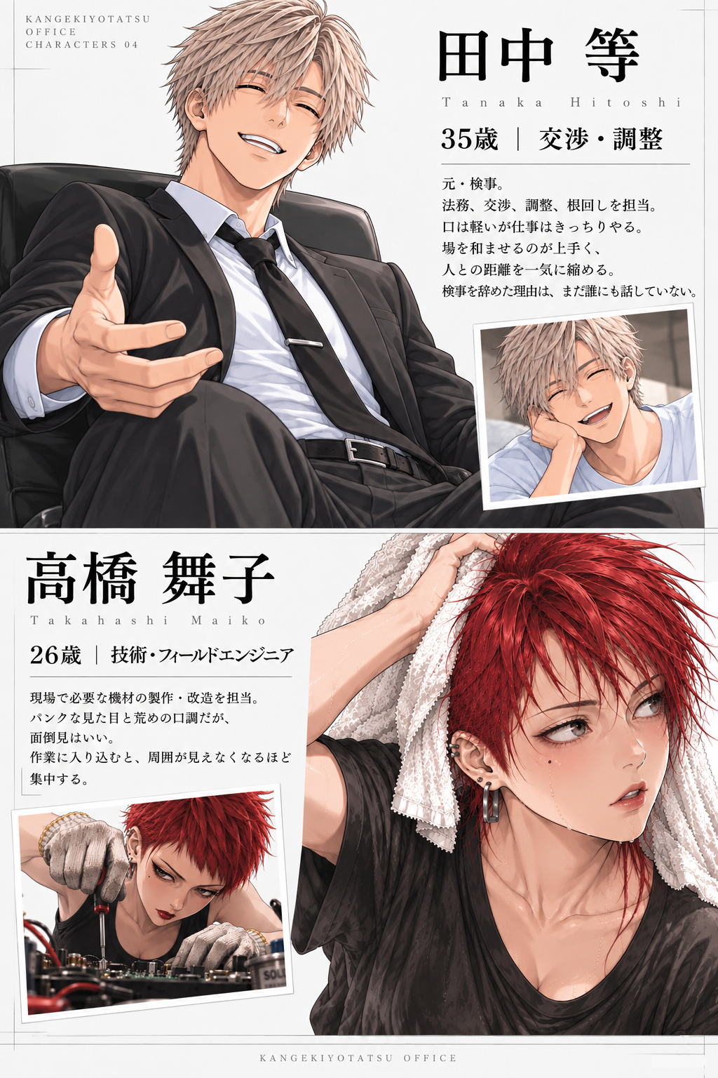 等と舞子のキャラシート