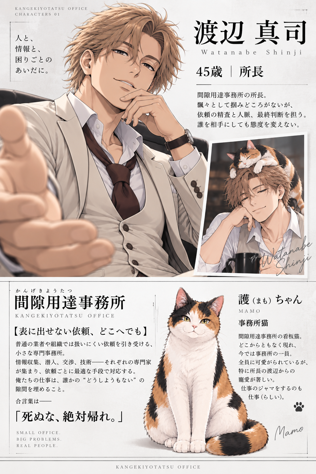 渡辺と護ちゃんのキャラクターシート