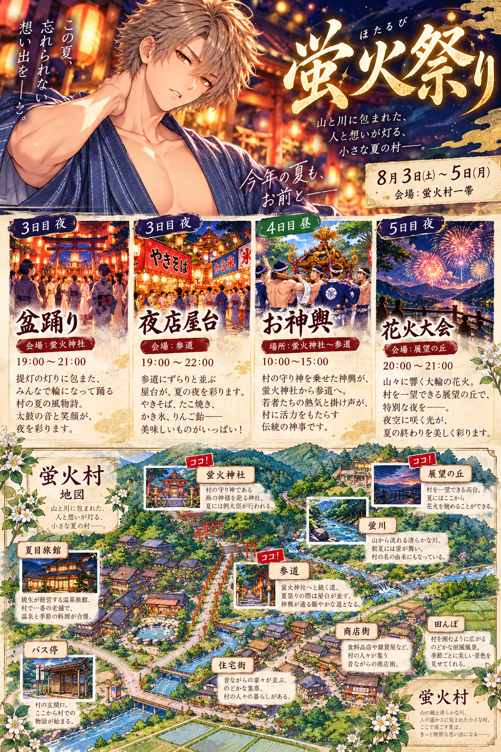 蛍火祭り広告