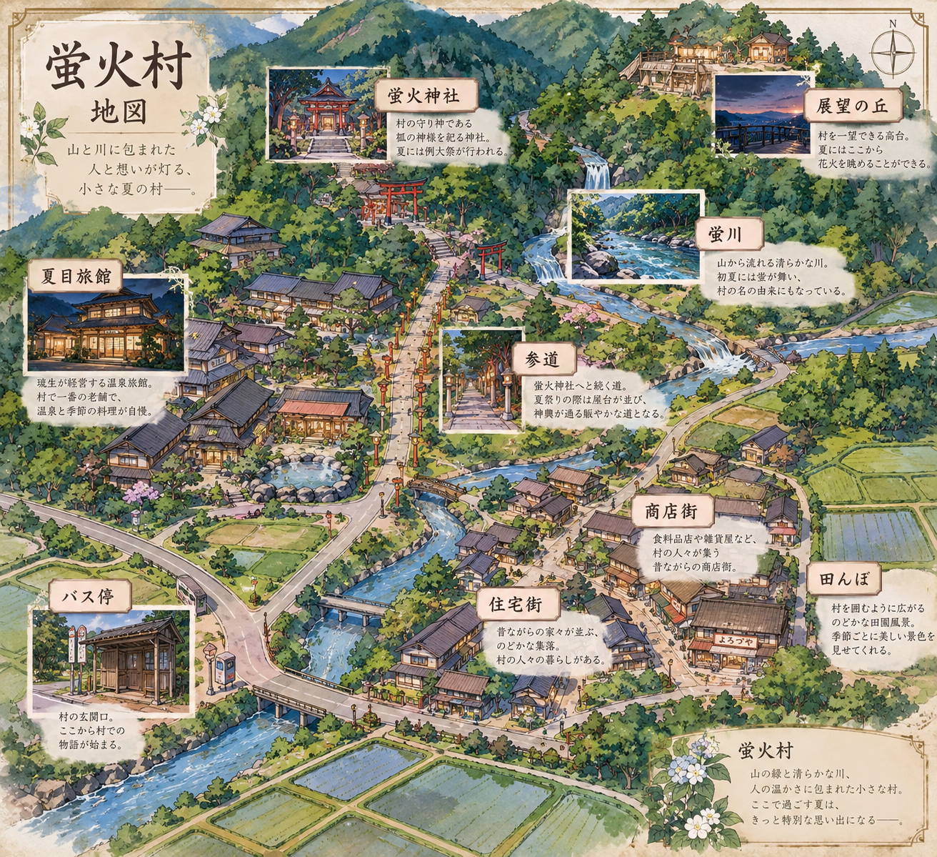 蛍火村地図