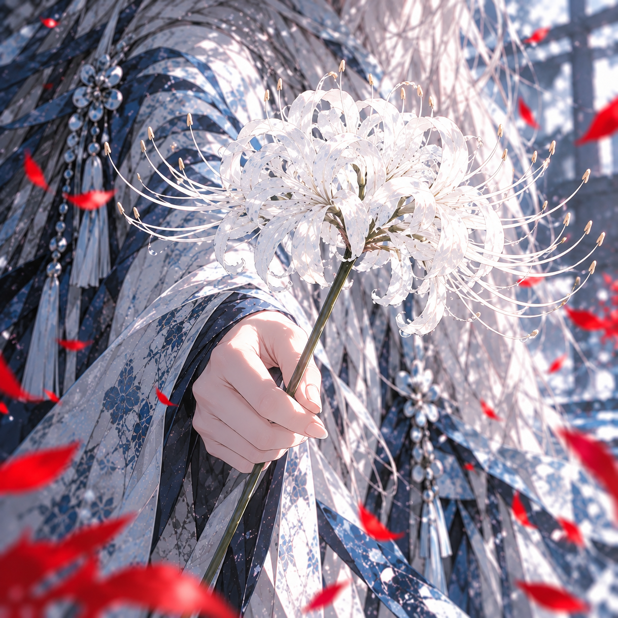 白の彼岸花