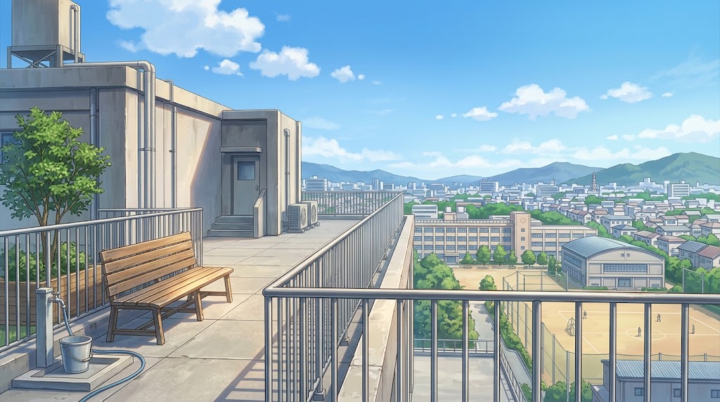 高校の屋上