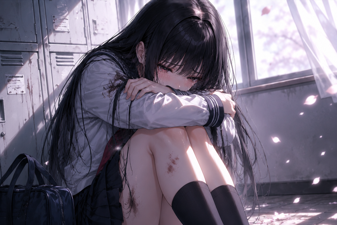 うずくまる