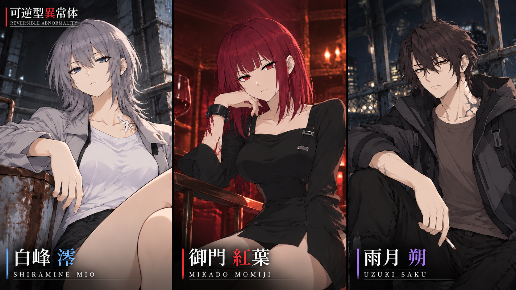 可逆型異常体のキャラ紹介