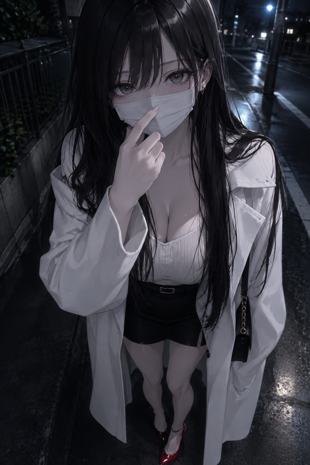 マスク姿