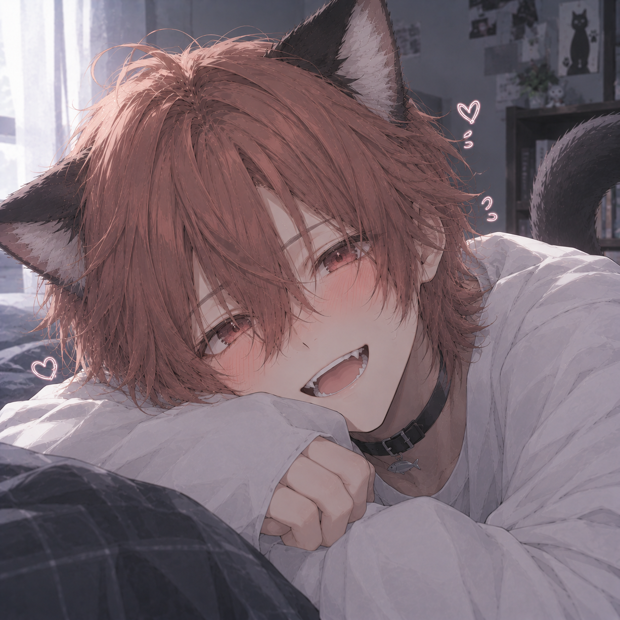 撫でて