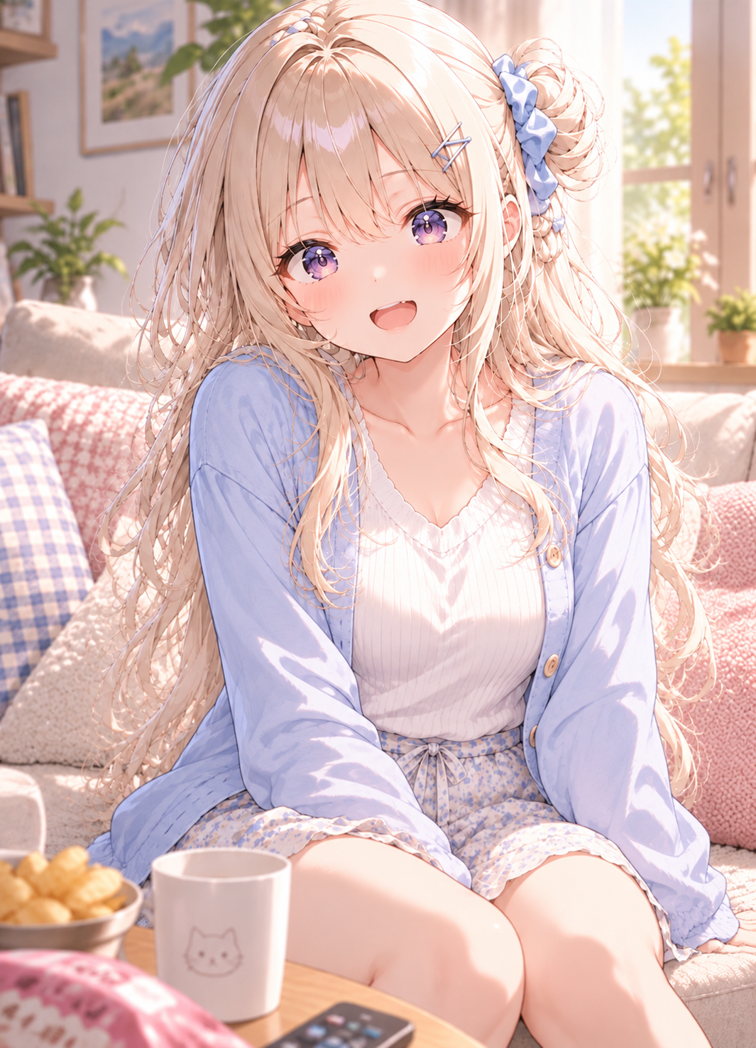 家に来た