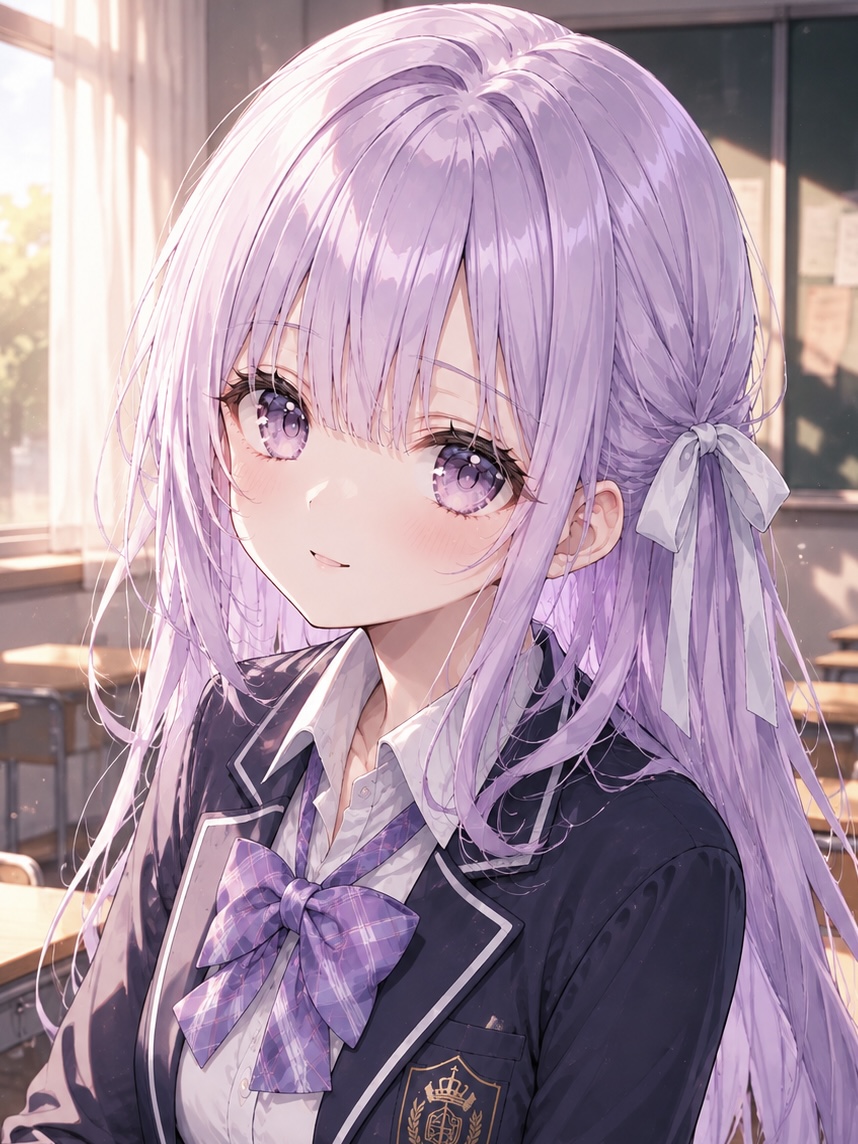 放課後の教室で話しかける