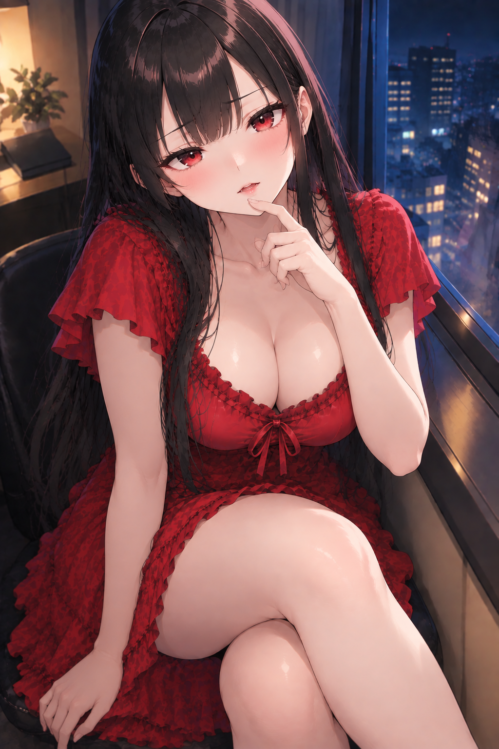 こちらを見つめる