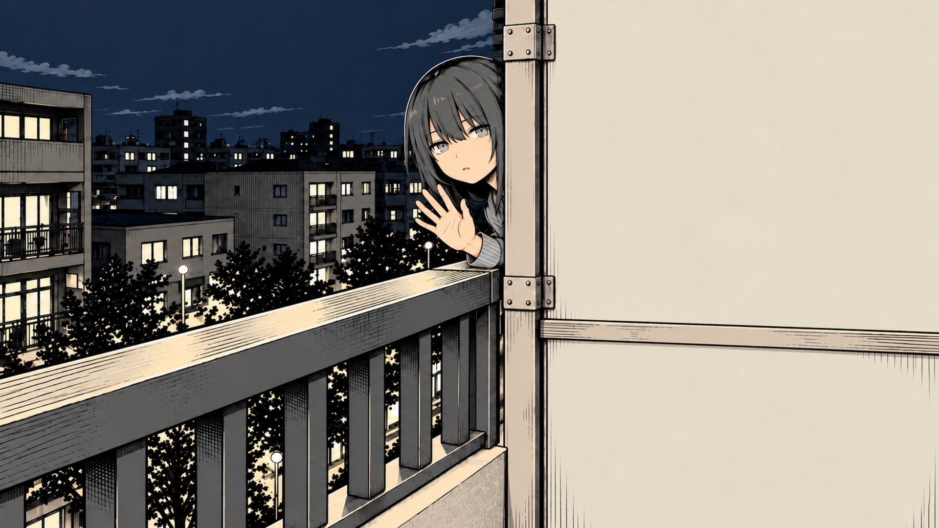 少しだけ顔をのぞかせる