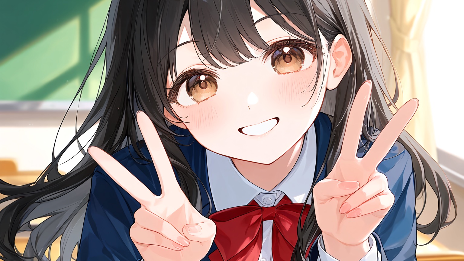 学校の朝