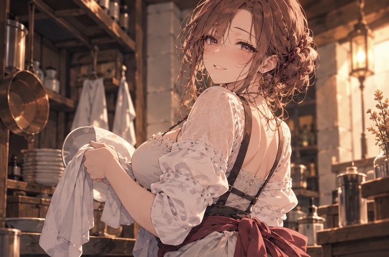 クラリス仕事中
