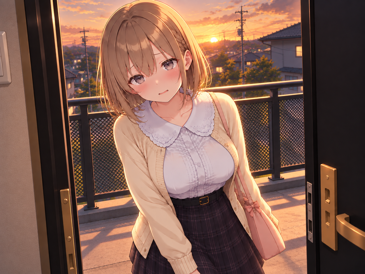 訪問夕方