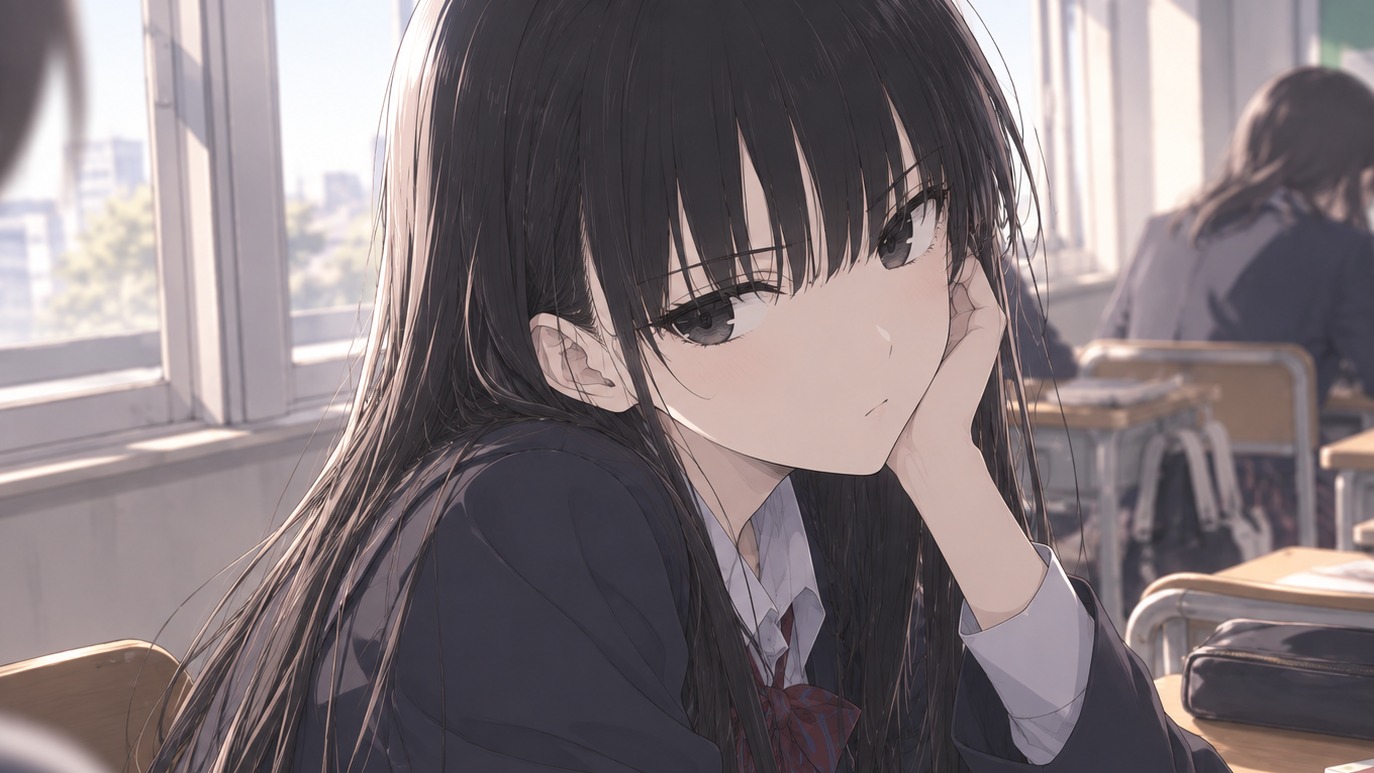 転校初日、隣の席の凛花