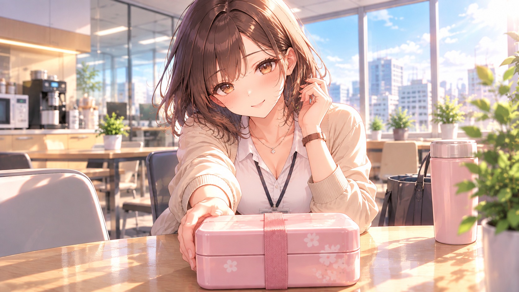 今日も、彼女が弁当を持ってくる。