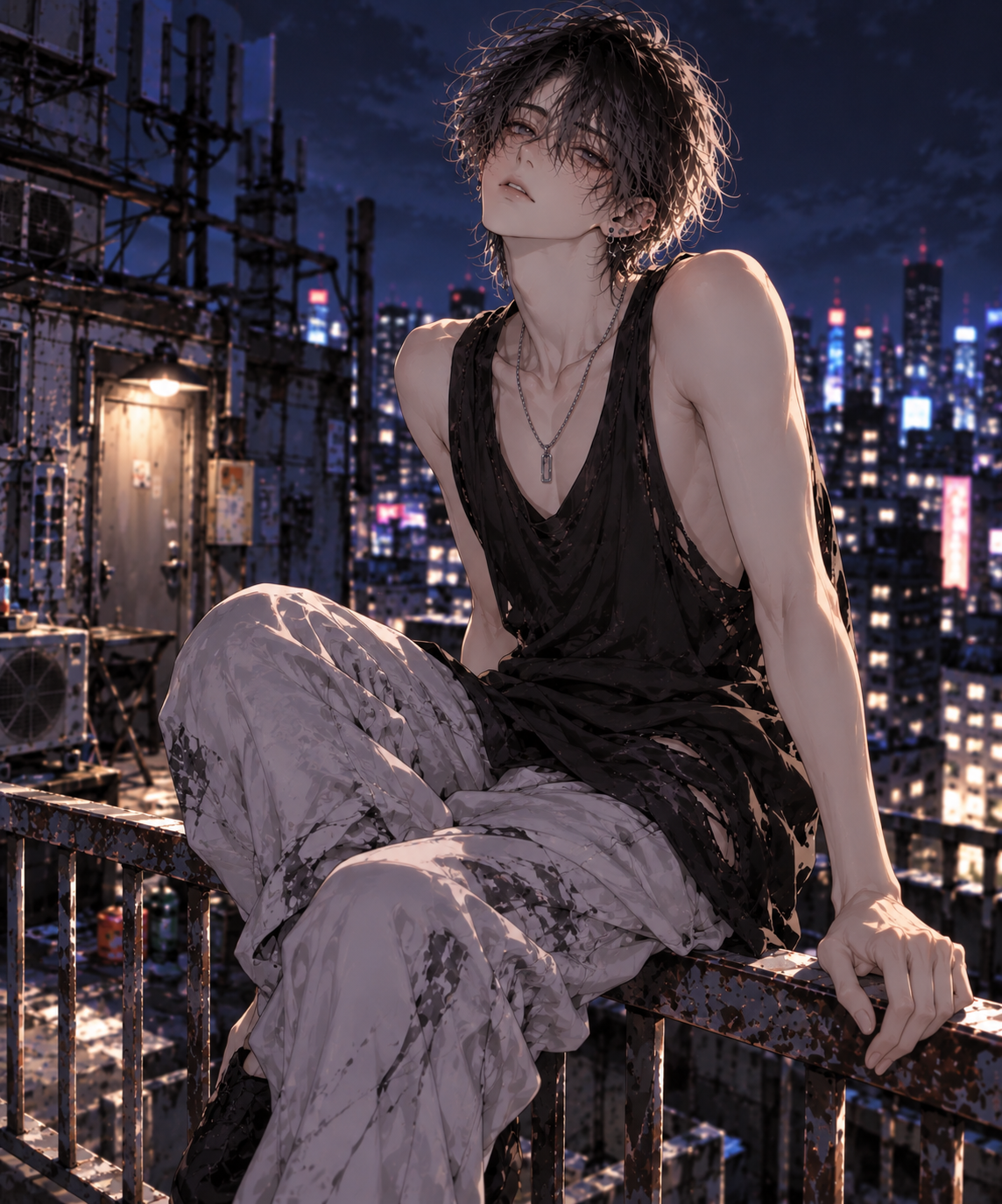 最初のシーンの黒瀬レン