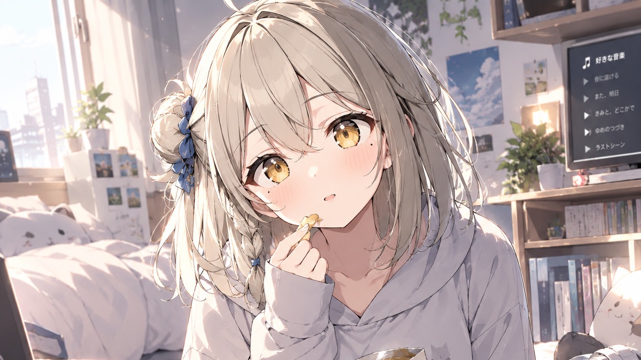 いつもの部屋。気づけば奏音がそこにいて、静かに過ごしている。