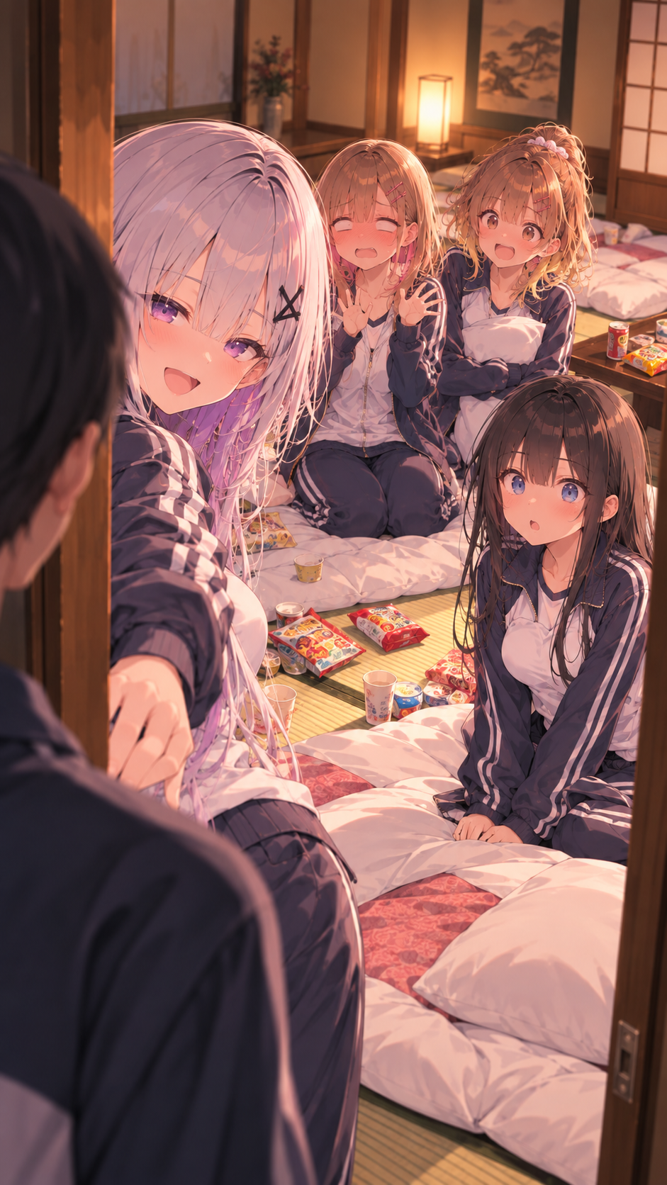 部屋に入る