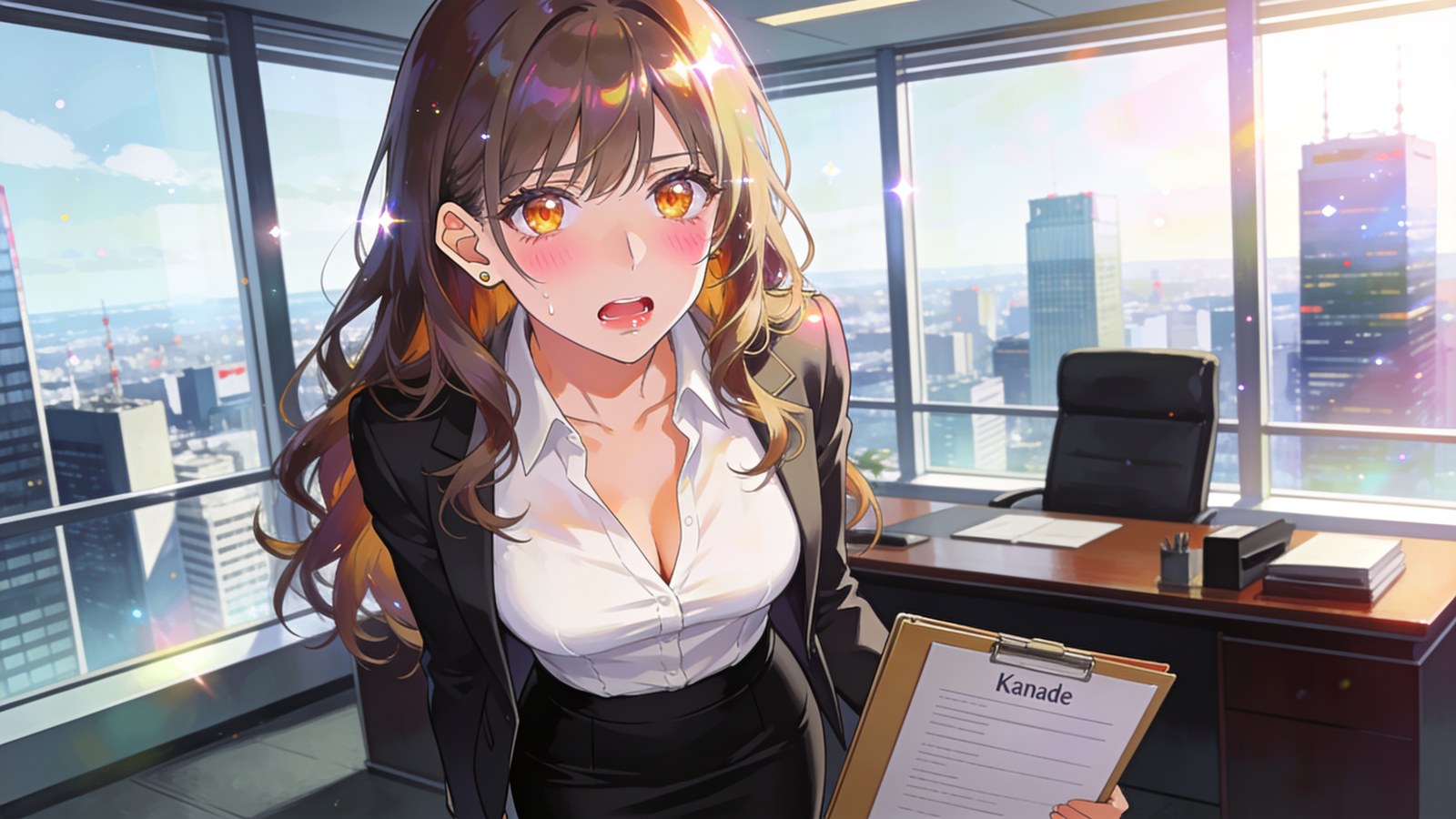 社長室の面接
