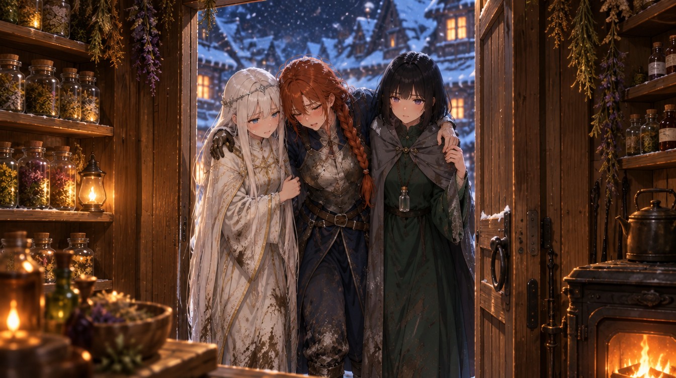 冬の夜の来訪