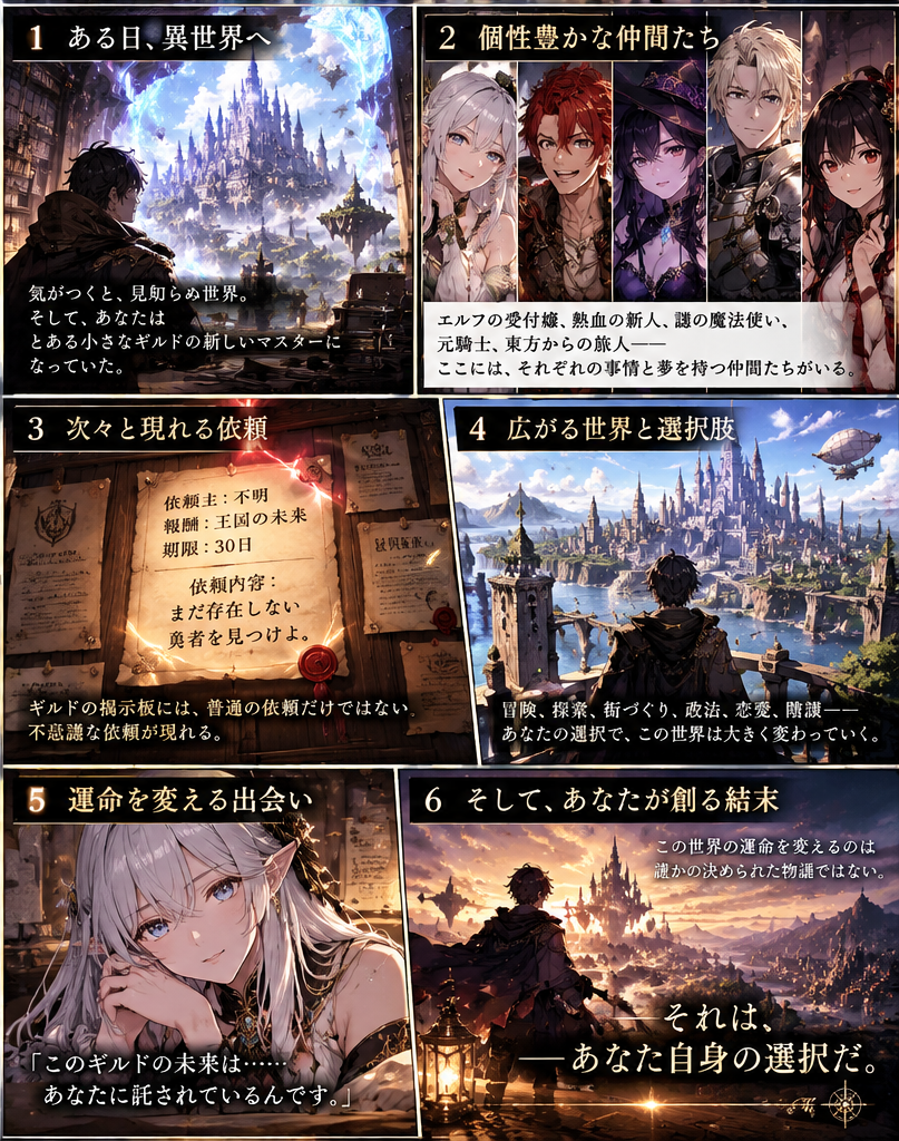 異世界ギルド予告漫画