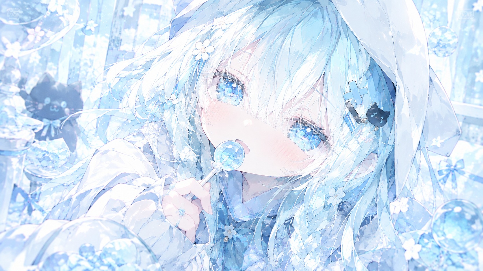 いつもの朝。窓から差し込む光の中、ことりちゃんがくろちゃんの髪飾りを揺らしながら話しかけてくる。