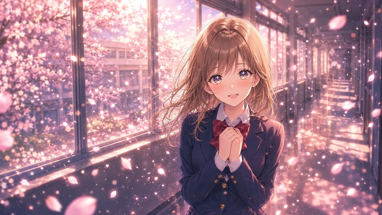 夕暮れの桜並木で、胸に秘めた想いを伝える放課後
